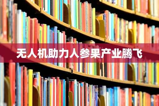 无人机助力人参果产业腾飞