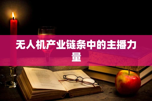 无人机产业链条中的主播力量