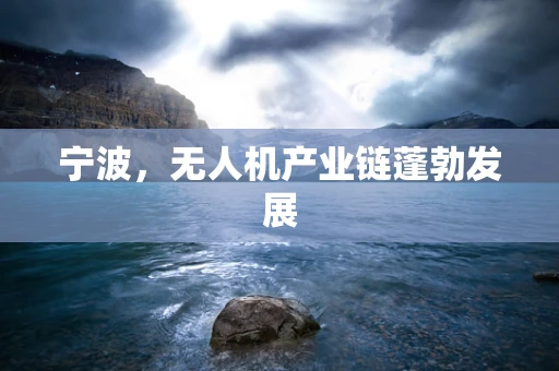 宁波，无人机产业链蓬勃发展