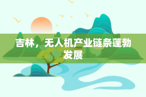 吉林，无人机产业链条蓬勃发展