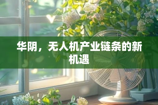 华阴，无人机产业链条的新机遇