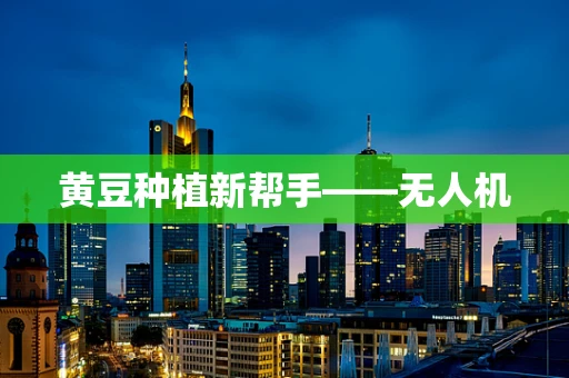 黄豆种植新帮手——无人机